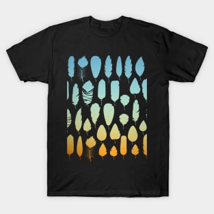 Warm Sky Gradient Feather T-Shirt